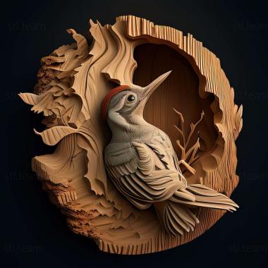 3D model woodpecker (STL)